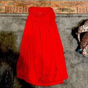 Red flowey skirt